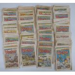 One-hundred-and-four Victor comics 1983 to 1985 D.C. Thompson Publishing.