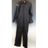 A black Damien Hirst/ Science boilersuit with spot design to sleeve and Hirst logos front and