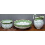 Royal Doulton Art Nouveau jug and basin set