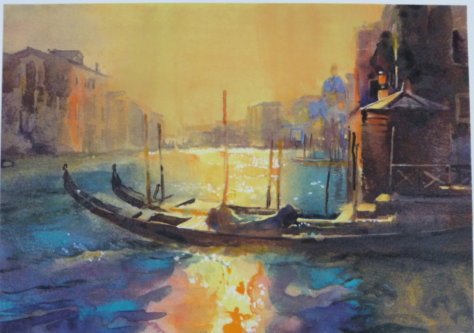 Cecil Rice (b1961) Venetian quartet, folio of four limited (of 300) edition prints of Venice, with