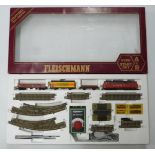 Fleischmann 00 gauge model railway Start Set train set, 6396, in original box.