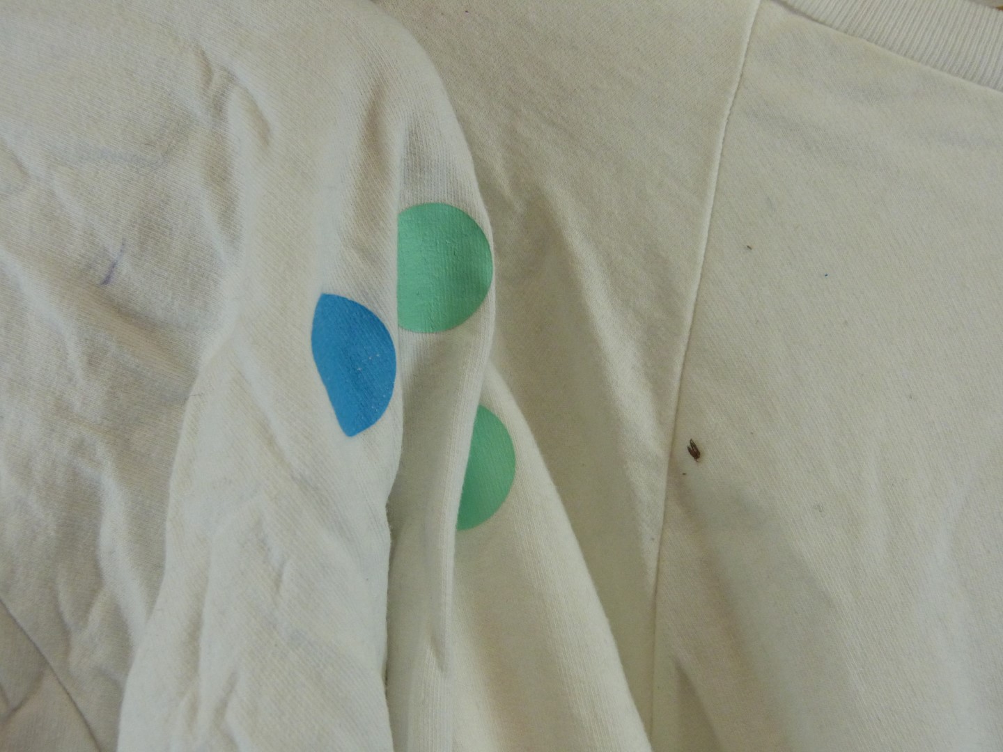 Two white Damien Hirst/ Science sweatshirts with Hirst spot design to sleeves and logos front and - Image 2 of 2