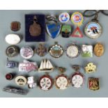 Badges to include swimming, Finchley & District football, bowls, Association of Locomotive Engineers