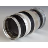 Canon 100mm f 3.5 camera lens with Leica type screw mount