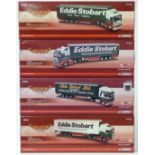 Four Corgi Hauliers of Renown Eddie Stobart 1:50 scale limited edition diecast model lorries, two