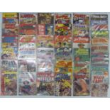 Forty-nine mainly British Miller, WDL and similar Western comic books including Six-Gun Heroes, Jace