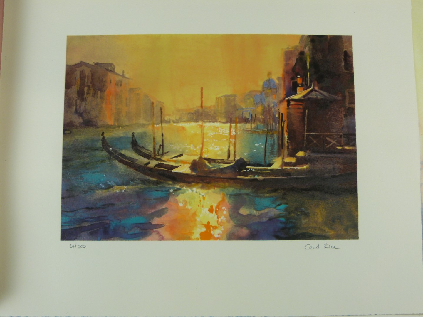 Cecil Rice (b1961) Venetian quartet, folio of four limited (of 300) edition prints of Venice, with - Image 2 of 13