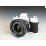 Minolta SRT101 SLR camera with 28mm 1:2.8 lens
