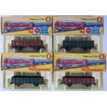 Four Rivarossi 0 gauge model railway Belgian open goods wagons, 7561, all in original boxes.