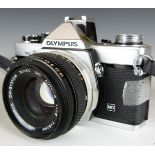 Olympus OM-2n SLR camera with 50mm 1:1.8 lens