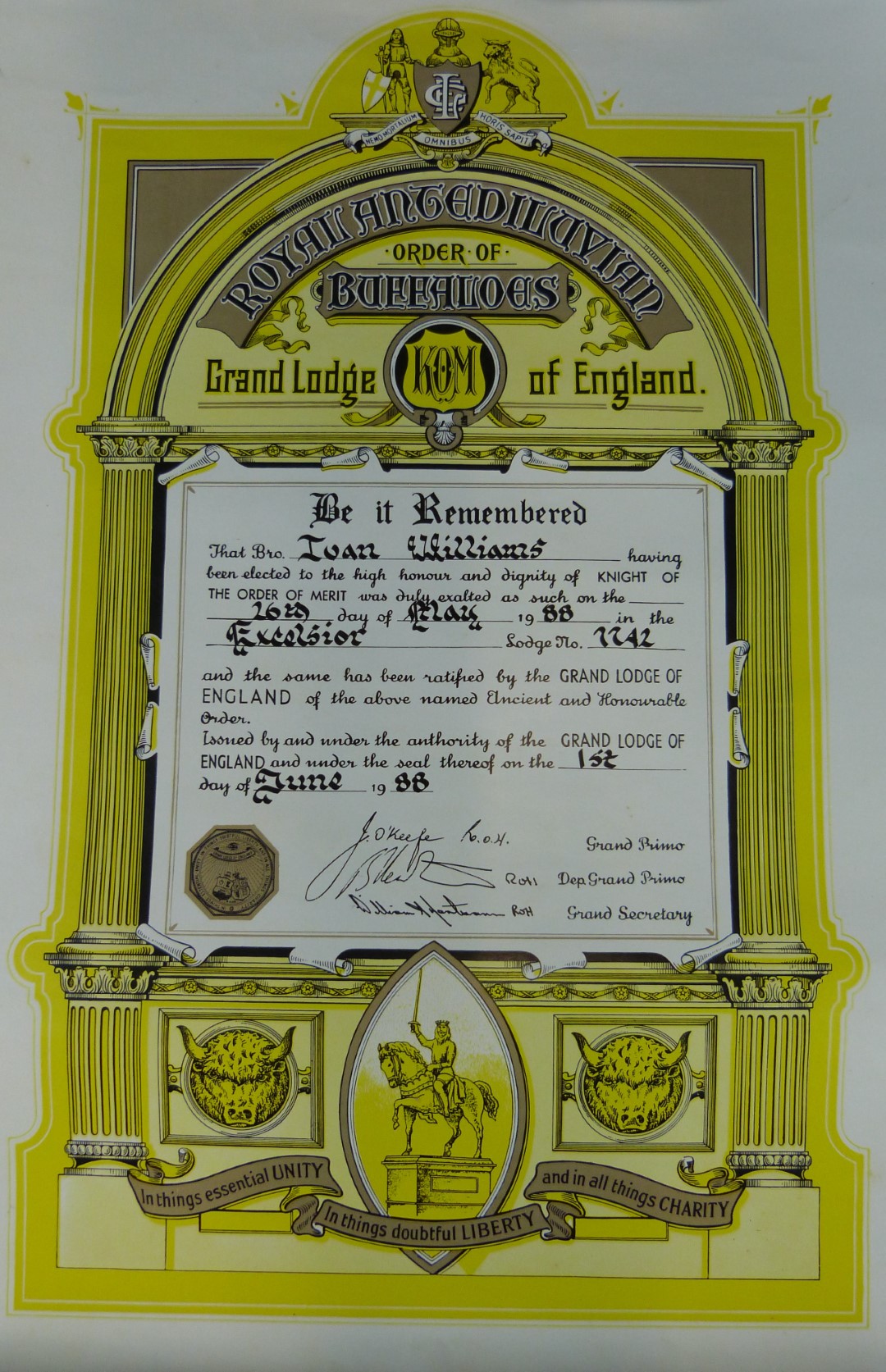 RAOB ephemera and medals including a hallmarked silver gilt example - Image 6 of 6