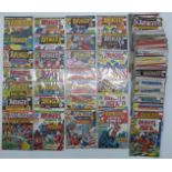 One-hundred-and-seventeen Marvel Avengers comic books numbered from 3-126 and dating from 1973-76.