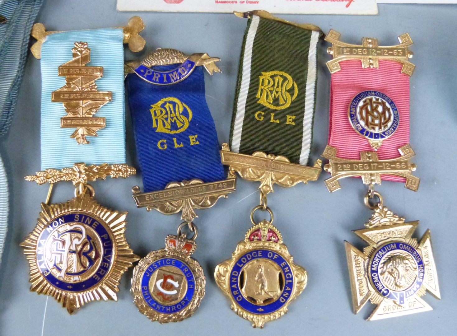 RAOB ephemera and medals including a hallmarked silver gilt example - Image 3 of 6