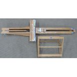 Modern aritst's easel and a Rowney tabletop easel