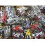 Thirty-five Maisto diecast model motorbikes including Yamaha, Kawasaki Ninja, Boston Police,