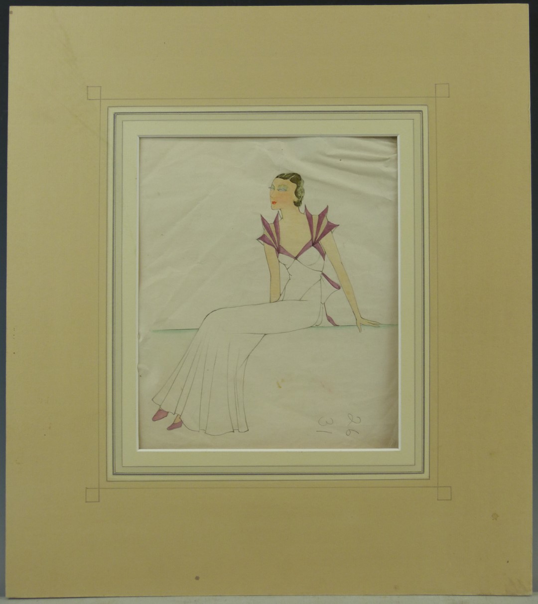 Art Deco fashion drawings - Image 7 of 8