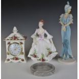Royal Doulton figurine Elizabeth from the Classique stories, Country Rose figure and Royal Albert