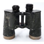 Ernst Leitz WWII Nazi German 10x50 Dienstglas binoculars, marked beh and numbered 442711