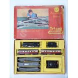 Tri-ang 00 gauge model railway passenger train set, R1X, in original box.