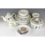 Approximately 96 pieces of Portmeirion dinner and tea ware decorated in the Botanic Garden pattern