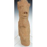 African tribal Nok pottery figure, H22cm