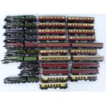 Ten Tri-ang and Hornby 00 gauge model railway train sets including Brittannia, Princess Elizabeth,