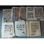 Seven stamp albums and stockbooks, all world from Queen Victoria to QEII, together with a quantity