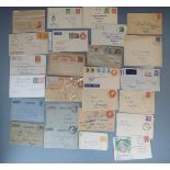 A selection of mainly George VI and early QEII first day covers, also airmail letters and cards