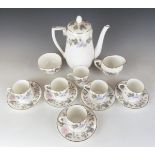 Royal Worcester part coffee set