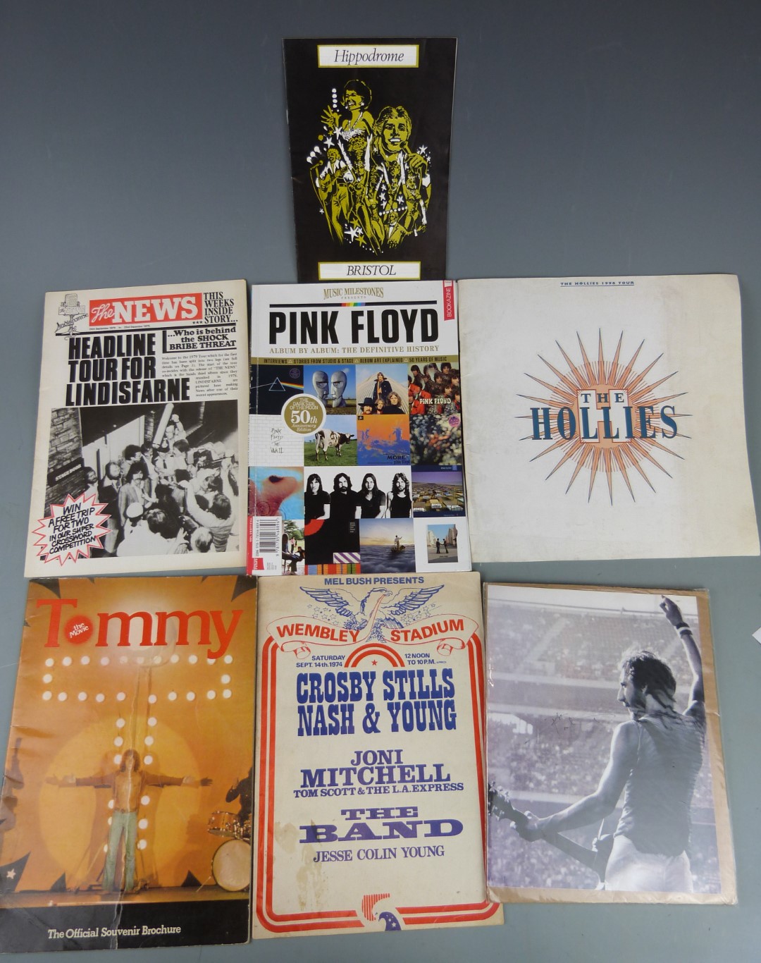 Vintage programmes including Crosby Stills and Nash, Pink Floyd, Joni Mitchell, Tommy / The Who, The