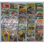 Thirty-three Dell and Gold Key TV and Western related comics including Gunsmoke, Maverick,