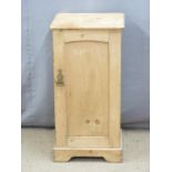 Pine pot cupboard, W38 x D31 x H77cm