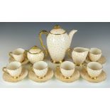 Carltonware polka dot coffee set