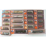 Twenty Lima 00 gauge model railway wagons, vans and tankers including Lucas Batteries, Black Park