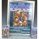 PLEASE NOTE THE VIDEO AND FRAME ARE NOT INCLUDED WITH THIS LOT Dr Who video movie poster 'The