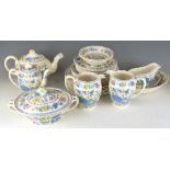 Approximately 100 pieces of Masons dinner and tea ware decorated in the Regency pattern