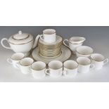 Approximately 29 pieces of Royal Worcester tea ware decorated in the Capri pattern
