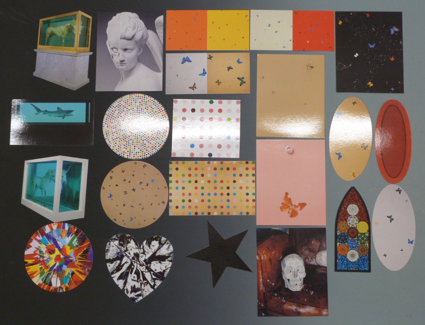 A collection of Damien Hirst ephemera, prints/ photographs on branded Hirst heavy card, includes - Image 2 of 7