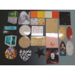 A collection of Damien Hirst ephemera, prints/ photographs on branded Hirst heavy card, includes