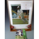 Essex County Cricket Club memorabilia comprising Peter Such Benefit Year 2001 programme, bookends