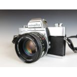 Minolta SRT303b SLR camera with 50mm 1:1.7 lens