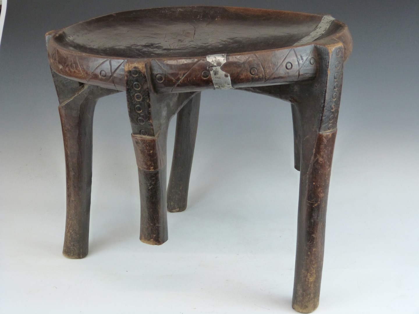 African tribal Hey Hey stool, Iringa, Tanzania, H38 diameter 44cm - Image 3 of 3