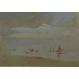 Philip Wilson Steer (1860-1942) watercolour maritime scene sailing boats, signed and dated 1913