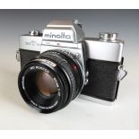 Minolta SRT102 SLR camera with 50mm 1:1.7 lens