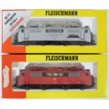 Two Fleischmann 00 gauge Electric Bo-Bo model railway locomotives, 984347 and 4347, in original