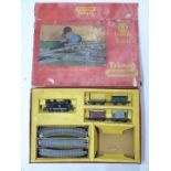 Tri-ang 00 gauge model railway goods train set, R3X, in original box.