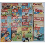 Sixty Diana girls comic books numbered from 21 and dating from 1963-71.