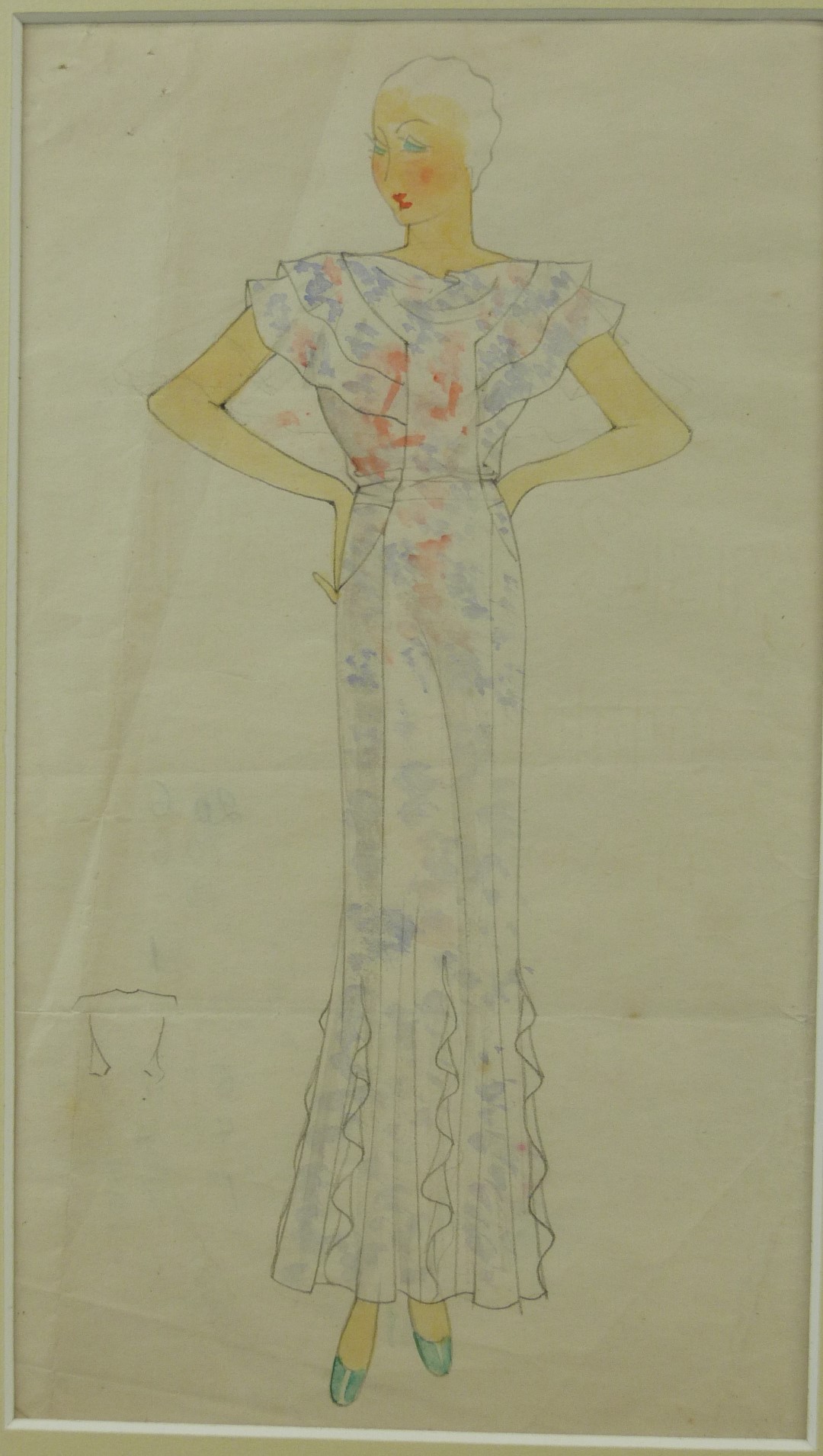 Art Deco fashion drawings - Image 2 of 8