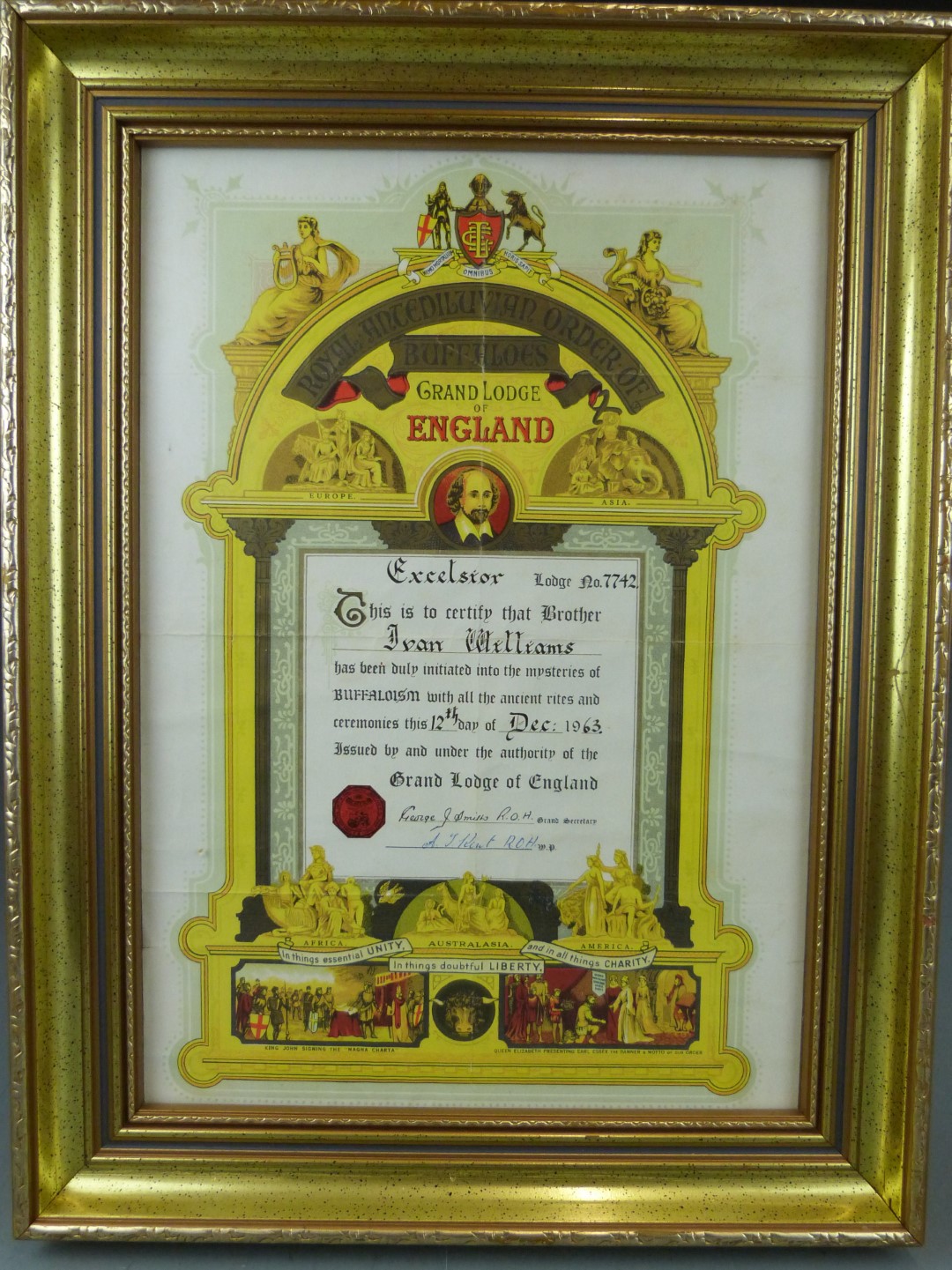 RAOB ephemera and medals including a hallmarked silver gilt example