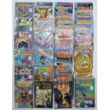 One-hundred-and-thirty-six Marvel, DC and Indi comic books mainly sets including Logans Run,